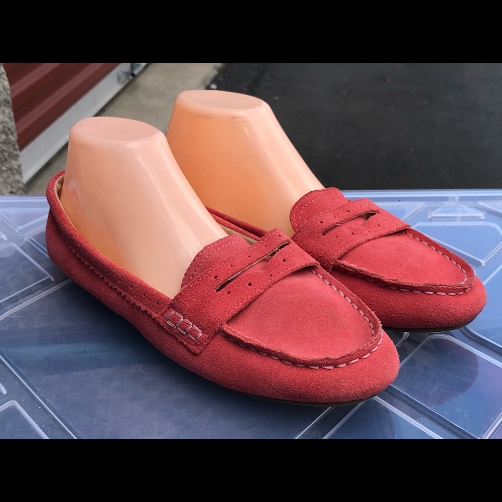 Land End Rosemary Konersman Pink Sued Sandals
